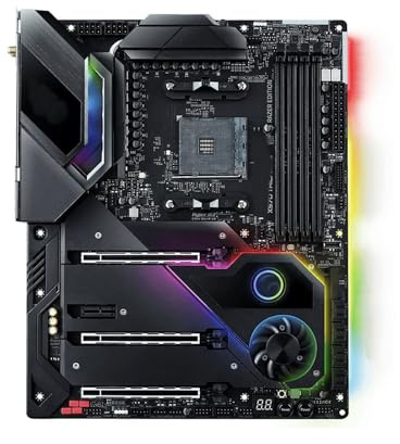 Carte mère Fit for ASROCK X570 Taichi Razer Edition, Compatible AMD AM4 DDR4 128 Go, Format ATX, avec processeurs Ryzen 7 5700, 3 4300 et 5 5600.
