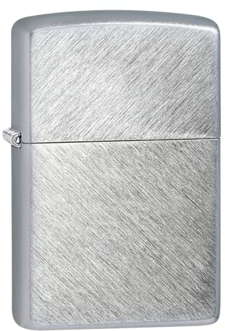 Zippo 24648 Original Feuerzeug Reg Herringbone Sweep Silber Einheitsgröße