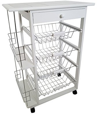 Mueble Gestion Verdulero Carro Cocina Bahia 5 Blanco
