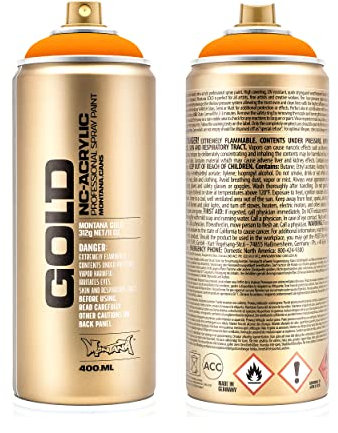 Montana Sprühdose fluoreszierend Neonorange matt - 400ml - Acryllack