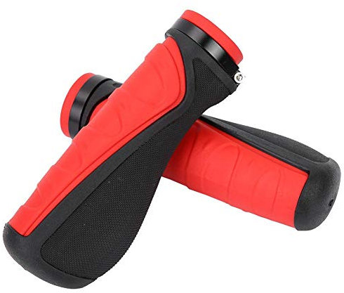 VGEBY1 Fahrradgriffe Ergonomisch, Mountainbike Motorradgriffe Gummi Lenkerendengriffe für Fahrradzubehör(Rot+Schwarz)