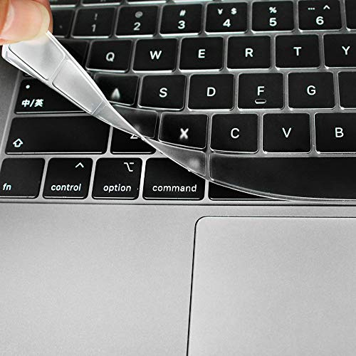 Se7enline for MacBook Pro 13/15/17 & Air 13 inch Keyboard Cover 2010-2016 | Silicone Waterproof Dustproof Durable Washable Laptop Accessories(US Layout)Clear