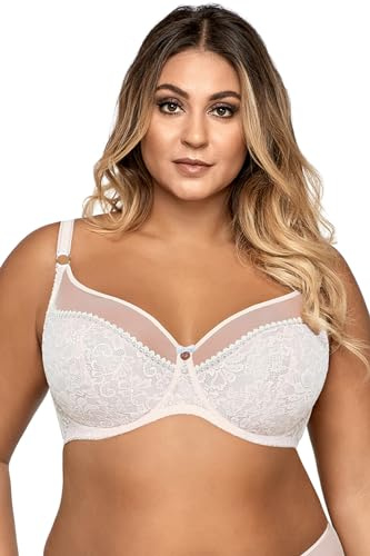 Ava 1396 Élégant Soutien-Gorge Non-Rembourré Broderies – Fabriqué en UE