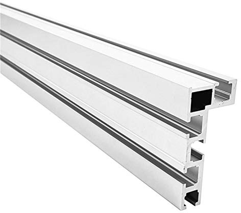 QOTSTEOS 400mm Aluminium Alloy Jig Miter Track Modified Bandsaw T Slot Miter Track Jig Woodworking Table Saw for Fence Fixture (Size: 75 Type T-Slot)