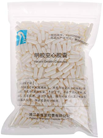 LLLucky 0# Capsules de gélatine vides-Capsules Express Capsules de Pilule vides-Remplissage de Capsules de Bricolage-Gélules de Pilule à remplir Capsules de Gel vides Blanc