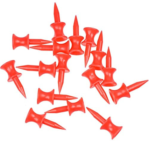 Haowul Golf -tees Treten Plastik Unbreakable 100 Pack Wiederverwendbar Professionellem Höhepunkt Control Castle T -Shirt Zum Üben