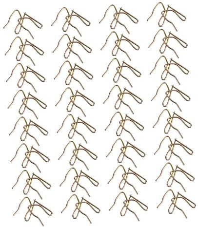 Cabilock Ganchos para Cortinas de Acero Inoxidable 400 Piezas Ganchos Individuales Resistentes para Plisar Cortinas Accesorios Ventanas Adecuados para Cinta de Encabezado Plisada