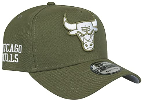 New Era 9Forty A-Frame Snapback Cap - Chicago Bulls Oliv