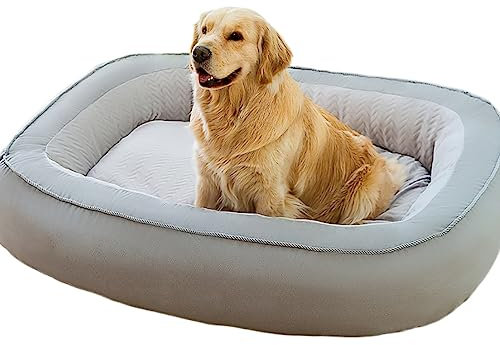 Hundebettmatten, Welpenboxen for kleine Hunde,hundedecke für unterwegs,herausnehmbar und waschbar, Sommer-Hundebett for große Hunde, Golden Retriever, Sommer-Corgi-Hundematte ( Color : Type C 35*28*8.