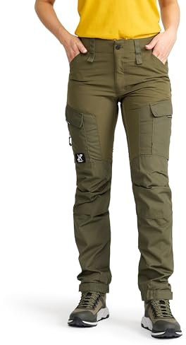 RevolutionRace Damen RVRC GP Pants, Hose zum Wandern und für viele Outdoor-Aktivitäten, Olive Night, L