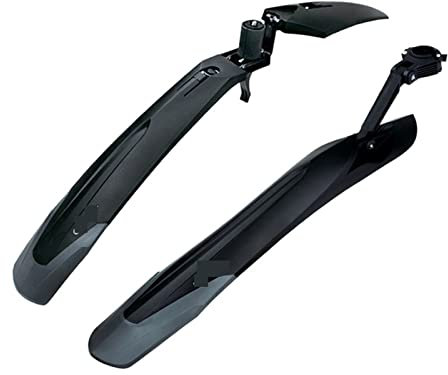 Verstellbares Fahrrad Schutzblech, Fahrradset MTB Fender E-Bike 26 27,5 29 Mountainbike TPE Verbreitern Verlängern Vorne Hinten Schnellspanner Radfahren Fender (Farbe: 1 Set Fender) ( Color : 1 Set Fe