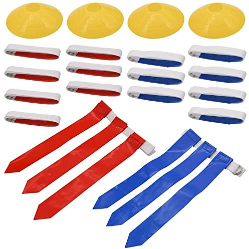 Lckiioy Flag Football Set, 14 Player Flag Football GüRtel und Flags Set, GüRtel für Kinder oder Erwachsene Flag Football Spieler