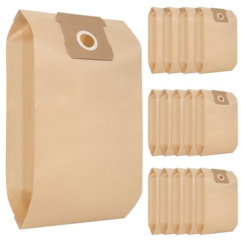 15 Sacchetti di Ricambio per Aspirapolvere Einhell TE-VC 18/10 Li, 10 litri, in carta