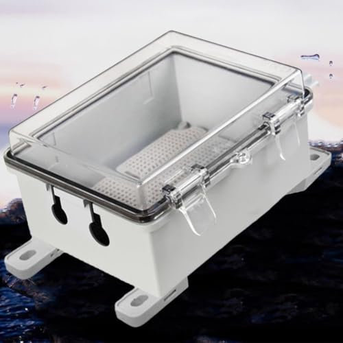 Caja de conexiones impermeable IP66, caja de conexiones eléctrica al aire libre, caja de enchufe protectora a prueba de golpes con tapa transparente, 220 x 170 x 110 mm