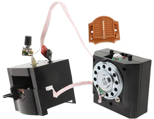 Cabilock Vintage Cuckoo Wall Clock Movement, Quartz Mechanism, Hourly Cuckoo Bird Sound, Safe Nonhook Design Clock Mechanism for Home Deco, Black