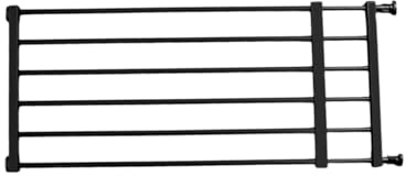 Fenteer Cancello Basso per Animali Domestici, recinto per Cuccioli, barriera di Protezione, Porta a zanzariera, cancelletto Corto per Cani, cancelletto, Black Height 36cm S