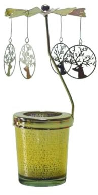 Metal Rotating Spinner Carousel Candle Tea Light Transfer Elegance Candle Windmill T Rotating Decoration R3l4