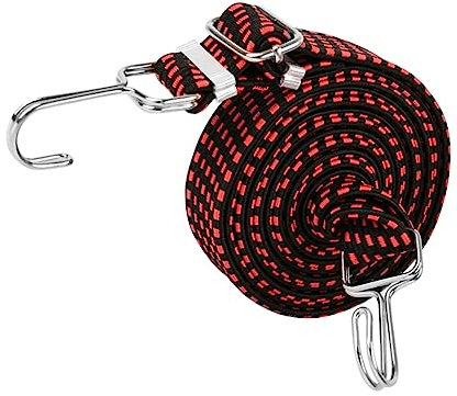 Veemoon 3m High Elastic Binding Rope Year Straps Strapping Tie down Strap Elastic Luggage Belt Heavy Duty Bungee for Home Travel Use