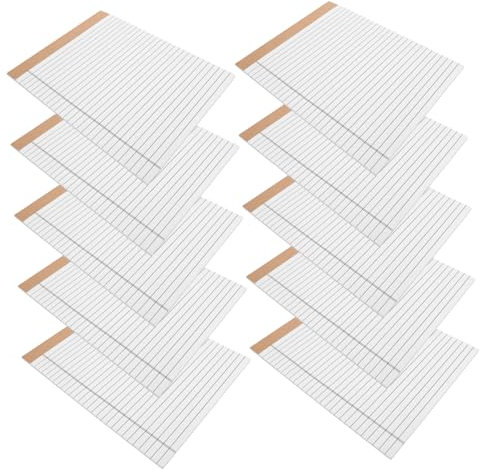 GETAJGHSD 10stücke Notizblöcke Weiß Abreißbar Doppelseitig Bedruckt Seiten Pro Block M² Starkes Papier Großzügige Schreibfläche Für Notizen Zu Hause Schule Büro