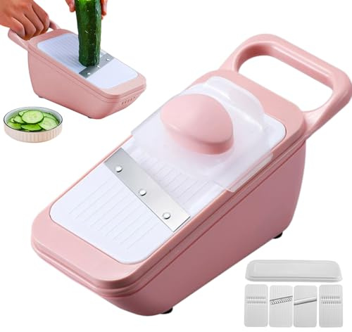 Hachoir alimentaire - Hélicoptère multifonction pour grille de pommes de terre - Râpe à fromage domestique avec poignée antidérapante pour la préparation de la salade