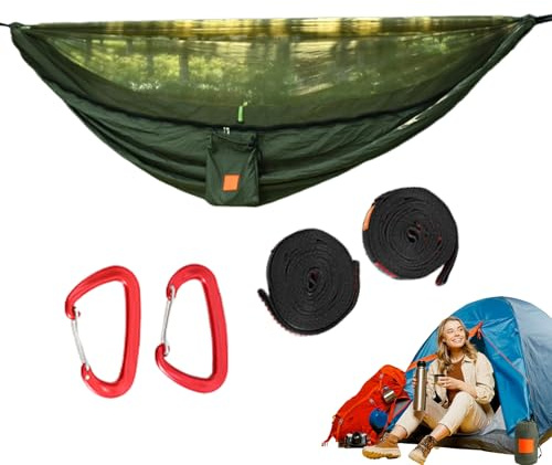 Hamaca Portátil | Hamaca con Mosquitera - Conjunto Rápido Equipo Ocio con Protección De para Familias y Amigos