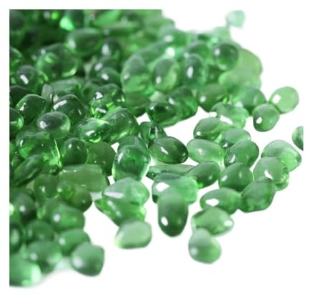 WENYOG Aquarium stones 250g Crystal Sand Fish Tank Bottom Sand Landscaping Decorative Stone Aquarium Aquatic Sand Turtle Sands Decorations(Green)