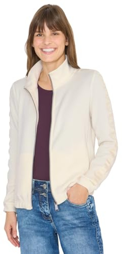 Cecil Softe Jacke mit Tapedetail creamy white XL