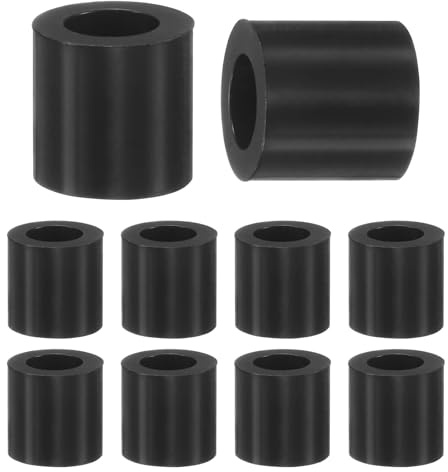 M METERXITY Rondelle In Nylon 4,2x7x7mm (IDxODxL) Non Filettate 100Pz | Rondelle Spaziatrici In Plastica Rotondo, Per Viti M4/Bulloni/Prese