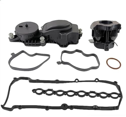 Coperchio valvola auto Kit Guarnizione Coperchio Valvola E Valvola Di Sfiato Separatore Olio Per BMW Per E46 E87 E90 E60 E61 E83 Per M47 11127799224 11127794495 valvole motore(1 set)