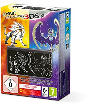 Console New Nintendo 3DS XL : noir - Pokémon Soleil & Lune - édition limitée [console seule]