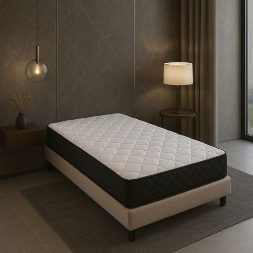 Nuit de rêve Latexmatratze 80 kg/m³ + Aertech Schaumstoff 35 kg/m³ – Höhe 20 cm – weich – fester Halt – orthopädisch