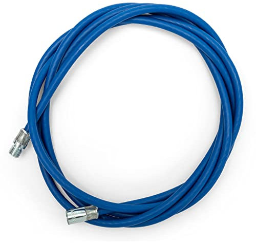 BARETTO Prolunga Flessibile Blu in Acciaio Rivestito per Kit Pulizia della Stufa a Pellet, Adatta per la Pulizia dei Tubi della Canna Fumaria con Curvatura a 90°, 1 Prolunga da 3 Metri (3 M)