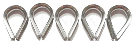 Cosse coeur inox 316 - A4 Ø8mm (lot de 5)