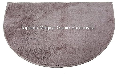 Euronovità Genio Tappeto per Ingresso Antiscivolo, Microfibra, Tortora, 74x45x2 cm
