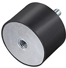 sourcing map M12 Stecker Buchse Gummihalterungen Schwingungsisolatoren Stoßdämpfer 60 mm x 40 mm