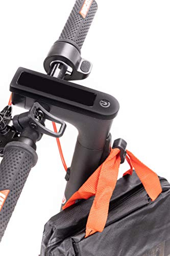 Urban Prime Gancio Porta Borse con 2 siliconi Proteggi Schermo per monopattini elettrici, Unisex Adulto, Nero e Bianco, Taglia Universale