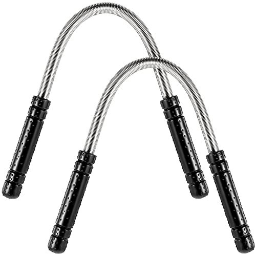 2 Pièces Épilateur de Visage à Ressort Outil de Filetage d'Épilateur de Visage de Sourcil Enlever les Poils de la Lèvre Supérieure, du Menton, des Joues et du Cou pour Femmes Hommes, Noir