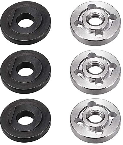 3 Pair Metal Inner Outer Flange Accessories Angle Grinder Flange Replacement Inner Outer Flange Widely Used in Household Appliances Office Equipment Communication Equipment Etc