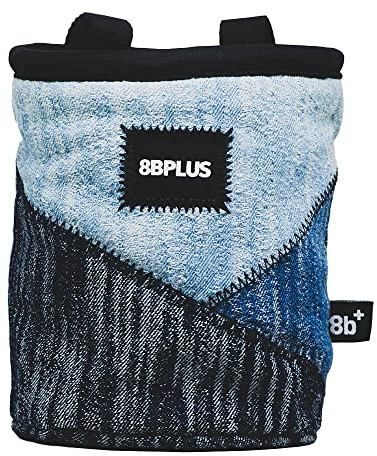 8BPLUS PROBAG - Chalk Bag for Climbing & Bouldering - Belt, Carabiner and Giftbox Included - Wide Opening - Brush Holders for Left & Right Handers