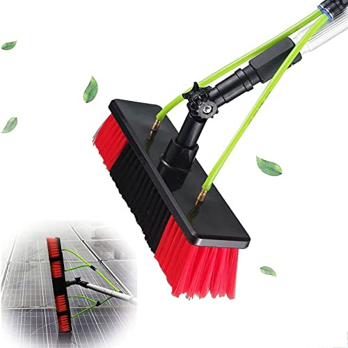 FYDK 5-9m Wasserführende Teleskopstange, Glasdach Reinigungsset, Pv Anlage Reinigungsgerät,solar-photovoltaik-Panel-reinigungsbürste,ausziehbarer Reiniger Wintergartendach(Size:7M)