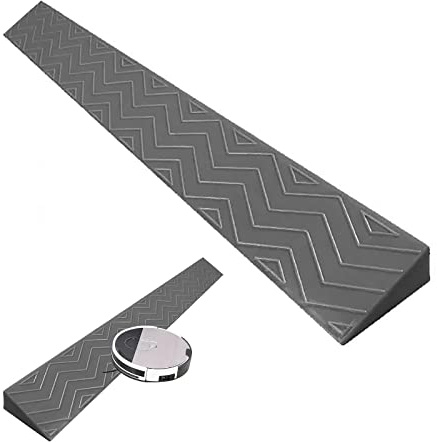 Yqyc Rampe De Trottoir Intérieure pour Robot De Balayage De Scooter De Fauteuil Roulant De Seuil, pour Vélo, Fauteuil Roulant, Nettoyage, Robot, Garage, Entrepôt (Color : Gris, Size : Height 4.5cm)