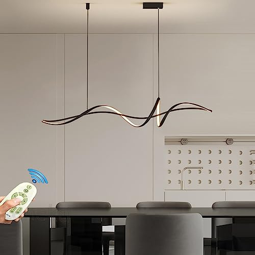 Lampara techo Colgante Moderna Comedor Cocina Lamparas de techo LED Lámparas Colgantes Regulable con Control Remoto Luz para Salon Mesa Dormitorio Sala de Estar Lámpara de Oficina Decor Iluminación