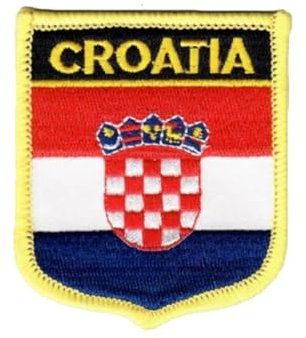 Ruoming Croatia Flag Patches, 1 PCS