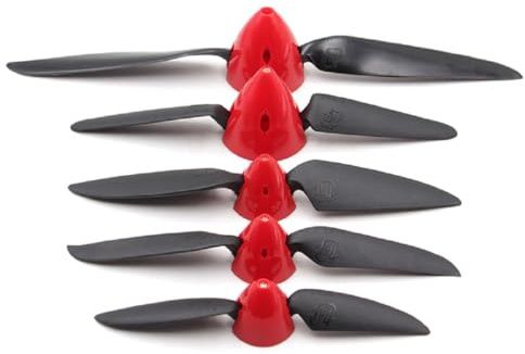 SPARKHOBBY 2 Set HY Folding Propeller 6x4 7.5x4 8x4.5 8x6 11x6 Propeller Spinner Cover 2.3/3.0/3.17/4.0mm Motor Shaft RC Plane Glider Drones (2 set 7.5x4 2.3mm)