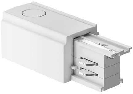 Componenti per sistema di binari a montaggio superficiale Sistema di binari trifase Trinity Accessori per binari Trinity Bianco Plastica IP 20 AC 220-240 per interni, ufficio, casa