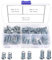 VooGenzek 90 Pièces M6.3 Kit de Vis Euro, Vis Spéciale pour Meubles, Vis de Coulisse, pour Portes D'armoires de Cuisine, Armoires et Charnières de Placard
