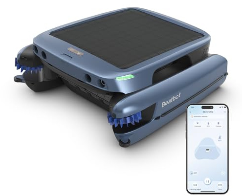 Beatbot iSkim Ultra Skimmer per Piscina robotizzato a energia Solare, Robot pulitore per Piscina Superficie, Opzioni di Carica Doppie, Chiarificazione dell'Acqua