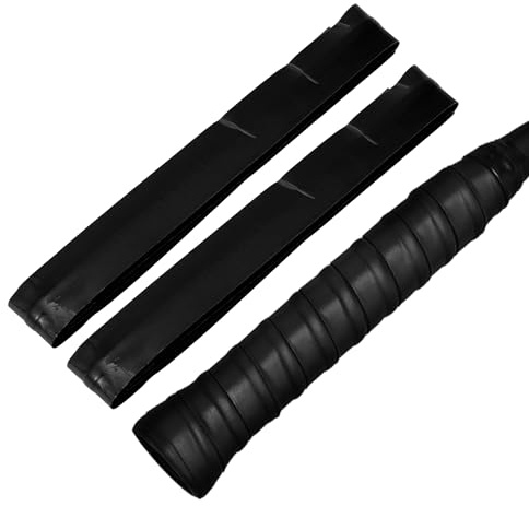 CAPASTEC 2 Pcs Cinta de Agarre para Raqueta de Tenis Cinta de Sobregrip para Tenis Agarre Antideslizante Absorbente Cinta de Sobregrip para Raqueta Negro