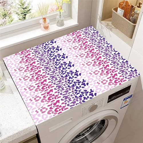 Highdi Textures Animales Housse de Protection pour Machine à Laver Top,Coussin de Machine à Laver Antidérapant Housse de Machine à Laver pour Machine à Laver Ou Sèche-Linge (Violet 1,30x40cm)