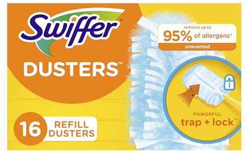 Swiffer Disposable Cleaning Dusters Refills, Unscented, 16-Count (Packaging May Vary) by Swiffer
